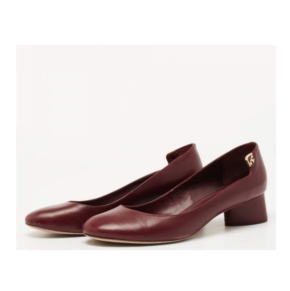 Tory Burch Shoes - Burgendy Burch Elizabeth Pumps